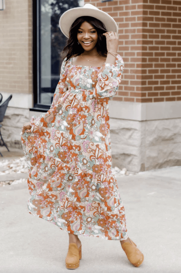 It's Your Place Multi Floral Midi Dress - Image 2