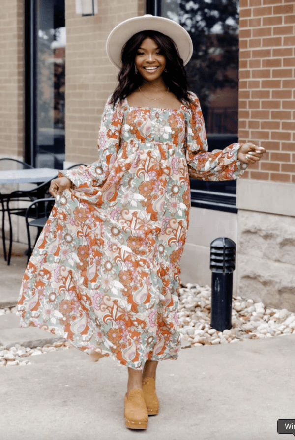 It's Your Place Multi Floral Midi Dress - Image 3