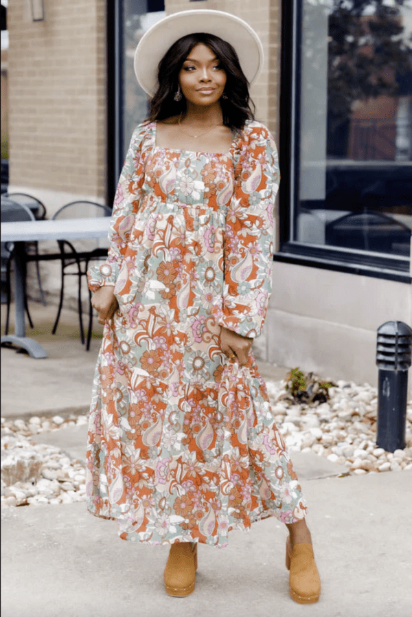 It's Your Place Multi Floral Midi Dress